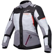 Γυναικείο μπουφάν ALPINESTARS Stella Andes v4 Drystar® σε γκρι/μαύρο/κοραλί χρώμα