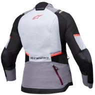 Γυναικείο μπουφάν ALPINESTARS Stella Andes v4 Drystar® σε γκρι/μαύρο/κοραλί χρώμα