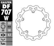 Μπροστινό δίσκο φρένων Galfer WAVE FIXED 320x4,5mm DF707W