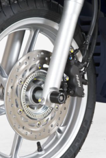 Dopuri de protecție ax furcă R&G RACING, negre, Honda SH300 07-14