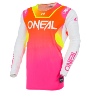 Tricou motocross O'NEAL PRODIGY FIVE SIX V.27 ALB/NEON