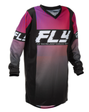 Bluză motocross pentru copii FLY RACING F-16 Youth - Negru/Roșu/Mov