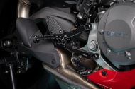 Rear steps FXR2 black dull DUCATI GILLES FXR2-D02-BD