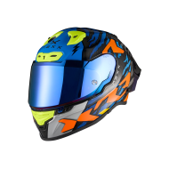 Helmet NEXX X.R3R ZIGER ORANGE/BLUE