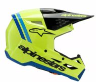 Детска мотокрос каска ALPINESTARS SM3 RADIUM YL/BK/B