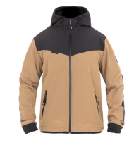 Jachetă textilă JOHN DOE HOOD XTM V3 RIP STOP SOFTSHELL DESERT/NEGRU