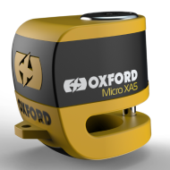 Κλειδαριά συναγερμού OXFORD Micro XA5 με δίσκο - κίτρινο/μαύρο