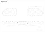 TECH-X ENDURO RID GILLES footpeg set RGK2-B005-UF35-SET-B