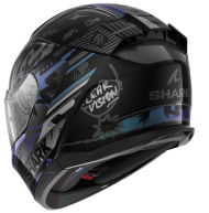 Каска SHARK D-SKWAL 3 STREETRUSH BLACK/BLUE/PURPLE