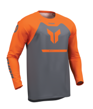 Motocross Jersey THOR RIDEMODE MENACE ORANGE/CHAR
