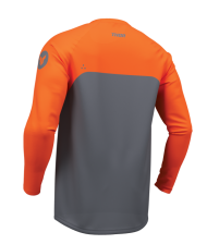 Motocross Jersey THOR RIDEMODE MENACE ORANGE/CHAR