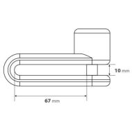Blocare disc Pinch XL Ø 10mm negru 91565
