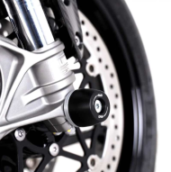 Dopuri de siguranță pentru axe R&G RACING, protecție furcă neagră pentru Triumph Speed Triple 1050 RS 18-21 / S 16-21 / 1200 RS 21-25 / RR 22-25