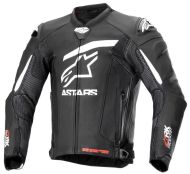 Geaca de piele ALPINESTARS GP PLUS R V4 RIDEKNIT NEGRU/ALB