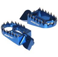 Suport pentru picioare Steps RFX Pro CNC din aluminiu pentru motociclete de trial (albastru) universal - Gas Gas/Beta/Sherco/Montesa