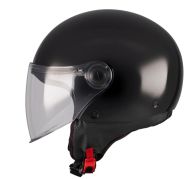CASCĂ SCUTER MT STREET S PURE A1 NEGRU LUCIOS