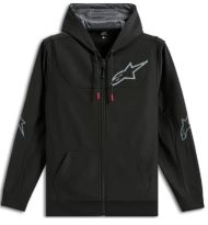 Φούτερ μοτοσικλέτας ALPINESTARS HOODIE ZIP SESSIONS V3 ΜΑΥΡΟ/ΓΚΡΙ
