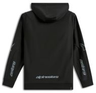 Φούτερ μοτοσικλέτας ALPINESTARS HOODIE ZIP SESSIONS V3 ΜΑΥΡΟ/ΓΚΡΙ