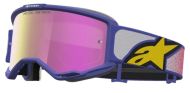 Motocross goggles ALPINESTARS VISION 5 DRAG RED PURPLE MIRROR-PINK