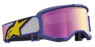 Motocross goggles ALPINESTARS VISION 5 DRAG RED PURPLE MIRROR-PINK