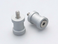 Bobine suport R&G RACING M6 argintii, adaptor suport YAMAHA