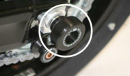 Axle Crash Plugs R&G RACING Swingarm Protection Black KTM 990 04-12
