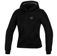 Γυναικεία μπλούζα φούτερ ALPINESTARS STELLA 4W ΧΡΩΜΙΟ SUPERAIR ΜΑΥΡΟ/CPR