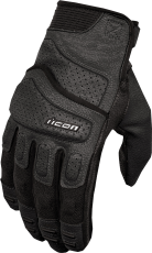 Mănuși de piele pentru motociclete ICON SUPERDUTY3 - NEGRE