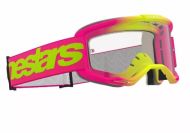Motocross Goggles ALPINESTARS VISION 5 WORDMARK PINK/YLW CLEAR