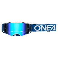 Motocross Goggles O'NEAL B-55 CRAM BLUE/WHITE - RADIUM BLUE