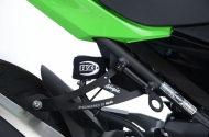 Πλάκες κάλυψης πίσω μαρσπιέ R&G RACING σε μαύρο χρώμα Kawasaki Ninja 400 23-24