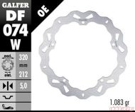 Μπροστινό δίσκο φρένων Galfer WAVE FIXED 320x5mm DF074W