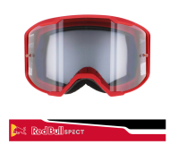 Ochelari motocross Spect Red Bull Strive Lentilă simplă Roșu/Negru transparent