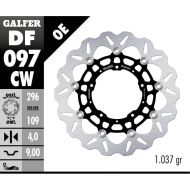 Disc de frână față flotant Galfer WAVE PLUTIT COMPLET (ALUMINIU) 296x4mm DF097CW