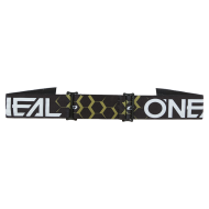 Motocross Goggles O'NEAL B-33 HEXA BLACK/GOLD - SILVER MIRROR
