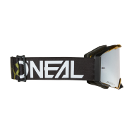 Motocross Goggles O'NEAL B-33 HEXA BLACK/GOLD - SILVER MIRROR