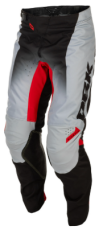 Motocross breeches FLY RACING Kinetic DBK - Grey/Black/Red