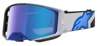 Motocross Goggles ALPINESTARS SUPERTECH HITEN BLK BLITHE BLU MIRROR-BLUE