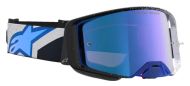 Motocross Goggles ALPINESTARS SUPERTECH HITEN BLK BLITHE BLU MIRROR-BLUE