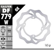 Μπροστινό/πίσω δίσκο φρένων Galfer WAVE FIXED DISC WAVE FIXED 160x2,5mm DF779W