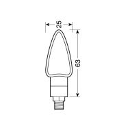 Indicatoare LED AROW2 CARBON – 90115