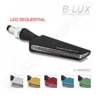 Indicatoare LED pentru motociclete BARRACUDA SQ-LED B-LUX GOLD