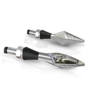 Indicatoare LED pentru motociclete BARRACUDA X-LED B-LUX SILVER