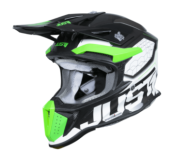 Mотокрос каска Just1 J-18 F Hexa Green Fluo/White/Titanium