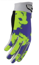 Motocross gloves THOR LAUNCHMODE BLEACH GRAY/ACID