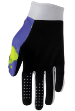 Motocross gloves THOR LAUNCHMODE BLEACH GRAY/ACID
