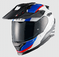 Адвенчър каска NEXX  Y.TRAVL QUEST WHITE/BLUE/RED