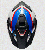 Адвенчър каска NEXX  Y.TRAVL QUEST WHITE/BLUE/RED