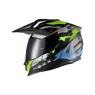 Cască de aventură NEXX Y.TRAVL PRIMAL NEON BLACK MATT
