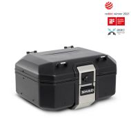 Aluminum motorcycle suitcase SHAD TR37 Black - 37 liters